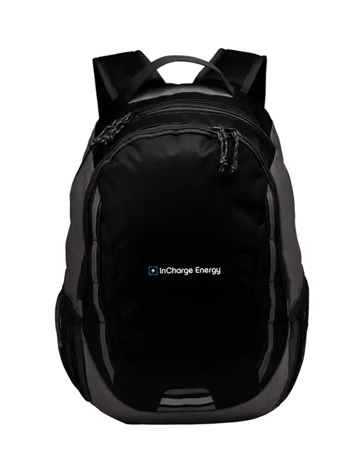 Ridge Black/Dark Charcoal Laptop Backpack w/InCharge Logo