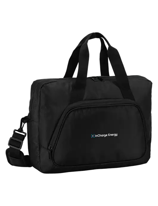 City Black Laptop Briefcase w/InCharge Logo