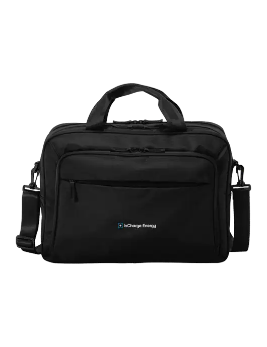 Travel Exec Black Laptop Briefcase w/InCharge Logo