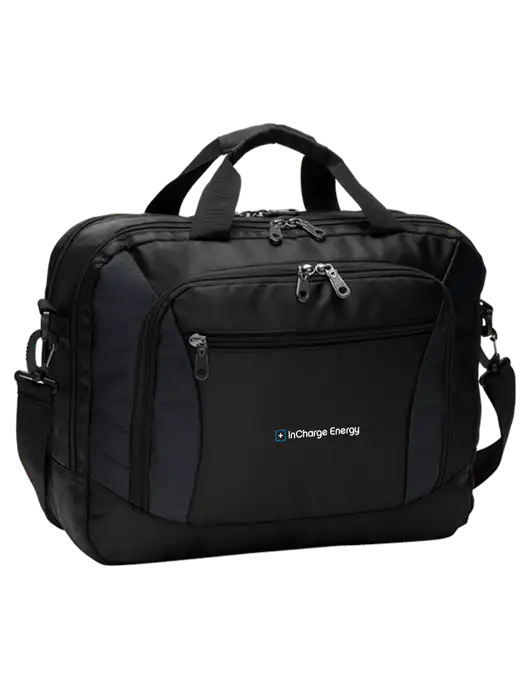 Commuter Black Laptop Briefcase w/InCharge Logo