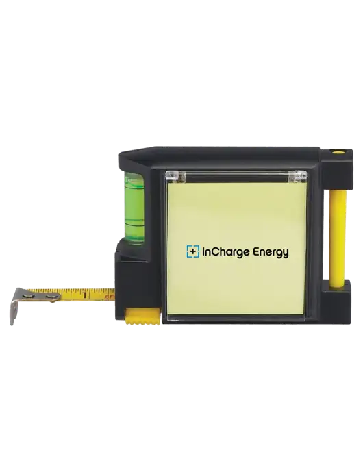 Combo Yellow Tape Measure and Level w/InCharge Logo