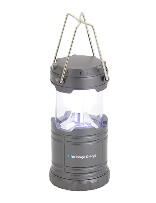 Gunmetal Mini Retro Lantern w/InCharge Logo