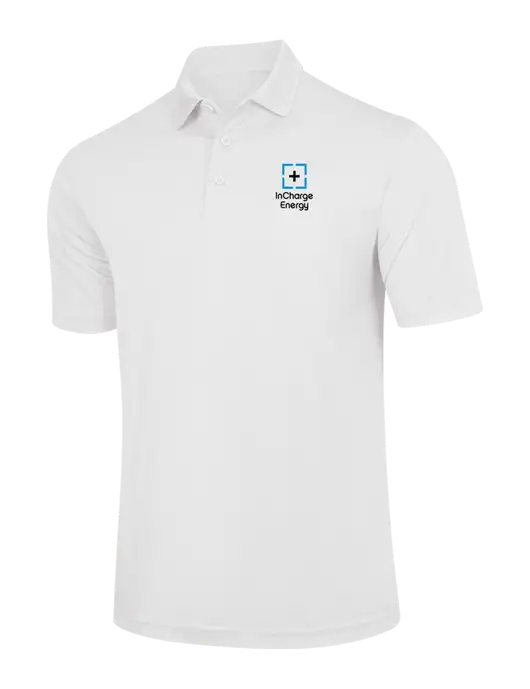 White PosiCharge Competitor Polo w/InCharge Logo