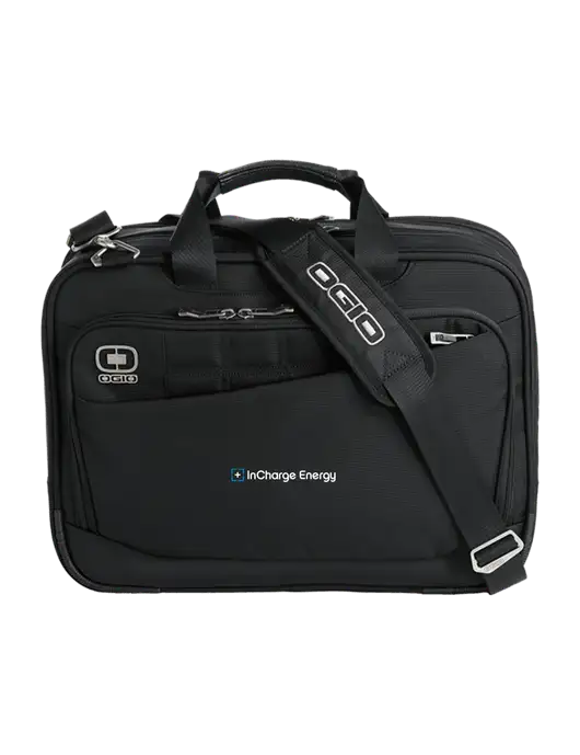 OGIO Black Element Laptop Messenger Bag w/InCharge Logo
