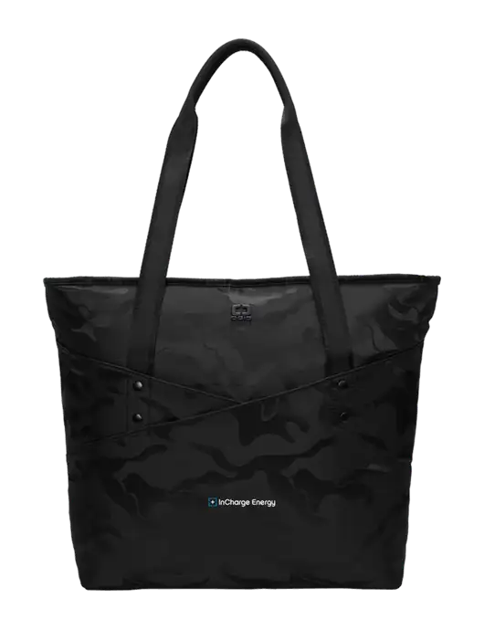 OGIO Black Camo Downtown Tote 
 w/InCharge Logo