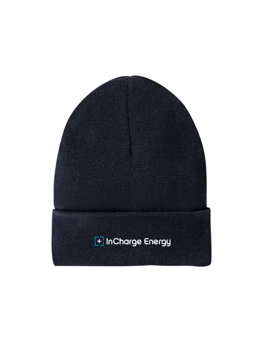 Recycled True Navy Beanie w/InCharge Logo