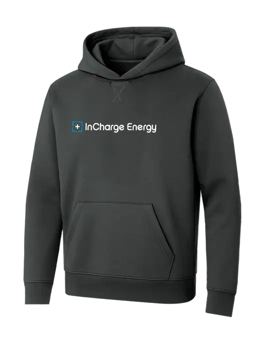 Allmade Charcoal Grey Organic French Terry Pullover Hoodie w/InCharge Logo