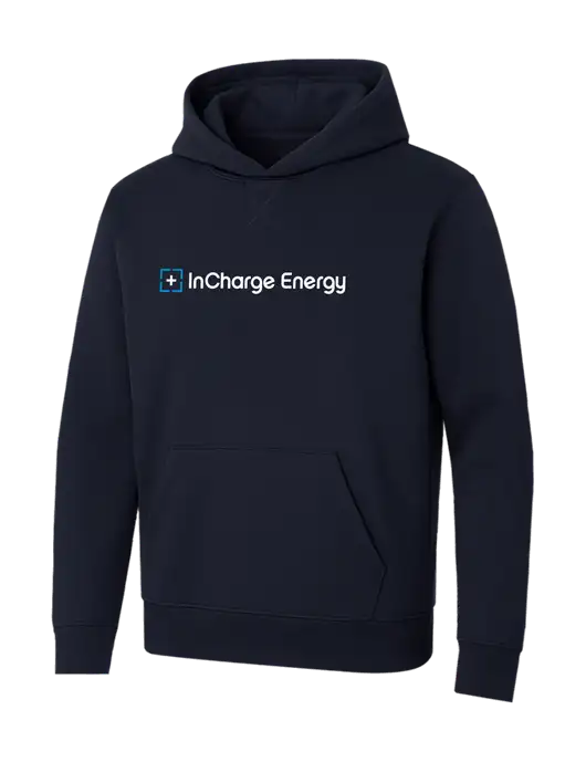 Allmade Dark Navy Organic French Terry Pullover Hoodie w/InCharge Logo