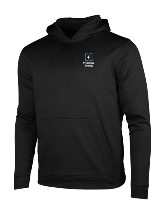 Black Fleece Sport-Wick Hooded Pullover w/InCharge Logo