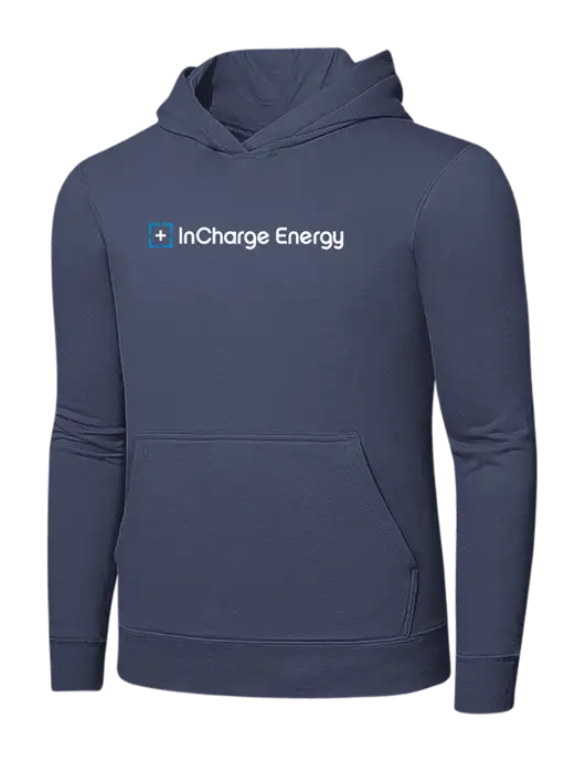 Steel Blue 7.8. oz Ring Spun Hooded Sweatshirt w/InCharge Logo