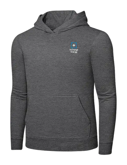 Graphite Heather 7.8. oz Ring Spun Hooded Sweatshirt w/InCharge Logo