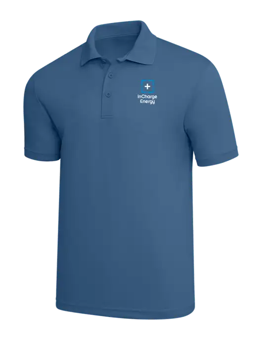 Slate Blue PosiCharge RacerMesh Polo w/InCharge Logo
