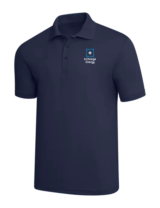 Navy PosiCharge RacerMesh Polo w/InCharge Logo