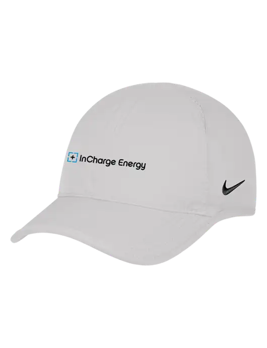 Nike White Featherlight Cap w/InCharge Logo
