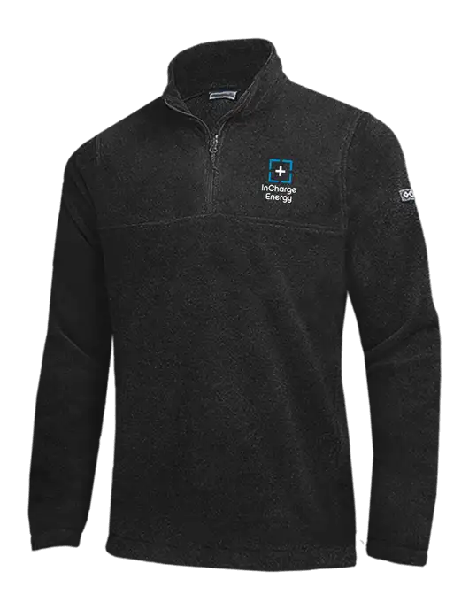 Columbia Black Steens Mountain Fleece 1/2 Zip Pullover w/InCharge Logo