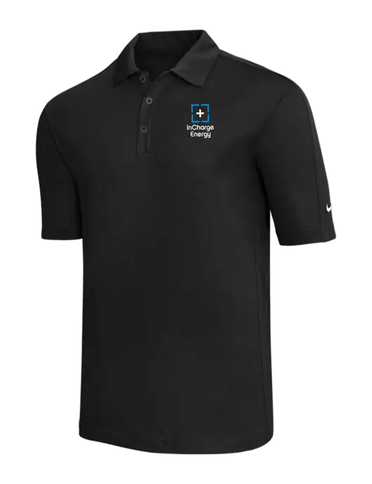 Nike Black Tech Sport Dri-FIT Polo w/InCharge Logo