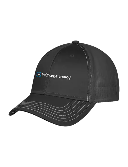 Charcoal Grey Mesh Trucker Cap Snap Back w/InCharge Logo