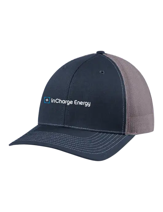 Richardson Adjustable Snapback Original 112 Trucker Cap Navy w/Charcoal Mesh w/InCharge Logo