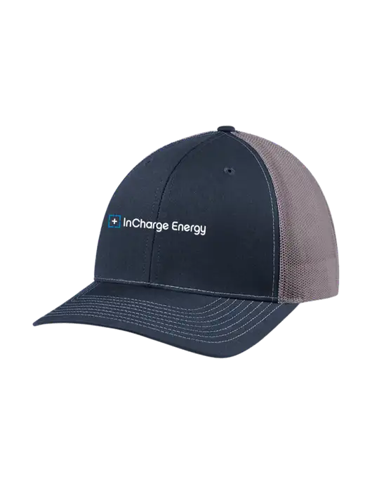 Richardson Adjustable Snapback Original 112 Trucker Cap Navy w/Charcoal Mesh w/InCharge Logo