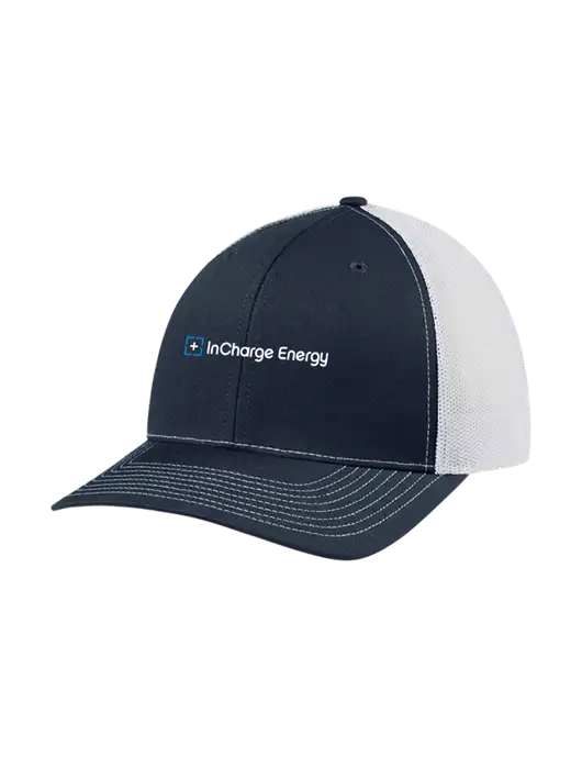 Richardson Adjustable Snapback Original 112 Trucker Cap Navy w/White Mesh w/InCharge Logo