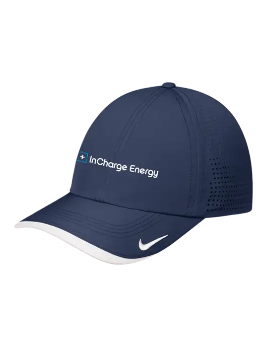 Nike Navy/White Dri-FIT Perforated Performance Cap w/InCharge Logo