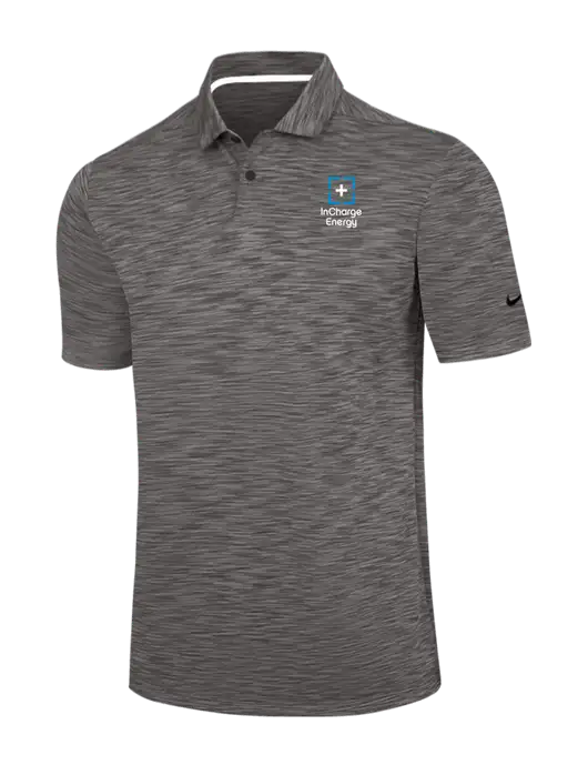 Nike Dark Grey Dri-FIT Vapor Space Dyed Polo w/InCharge Logo