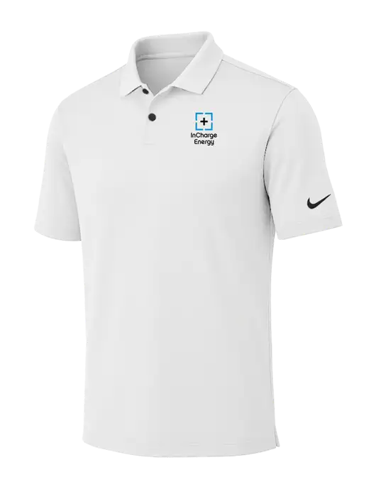 Nike White Dri-FIT Vapor Polo w/InCharge Logo