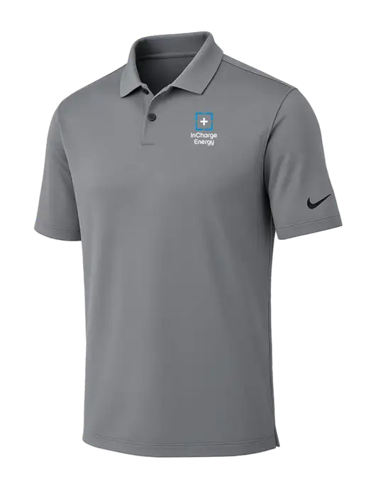 Nike Medium Grey Dri-FIT Vapor Polo w/InCharge Logo