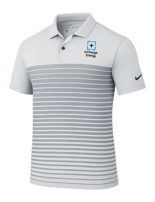 Nike Light Grey Dri-FIT Vapor Block Polo w/InCharge Logo
