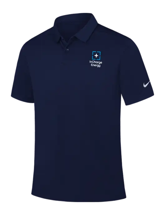 Nike Navy Dry Essential Solid Polo w/InCharge Logo