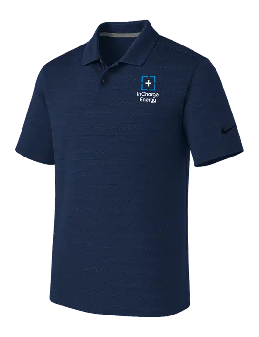Nike Navy Dri-FIT Vapor Jacquard Polo w/InCharge Logo