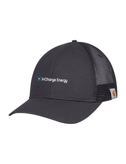 Carhartt Dark Grey Canvas Trucker Cap w/InCharge Logo