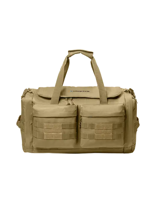 CornerStone Dark Tan Tactical Duffel w/InCharge Logo