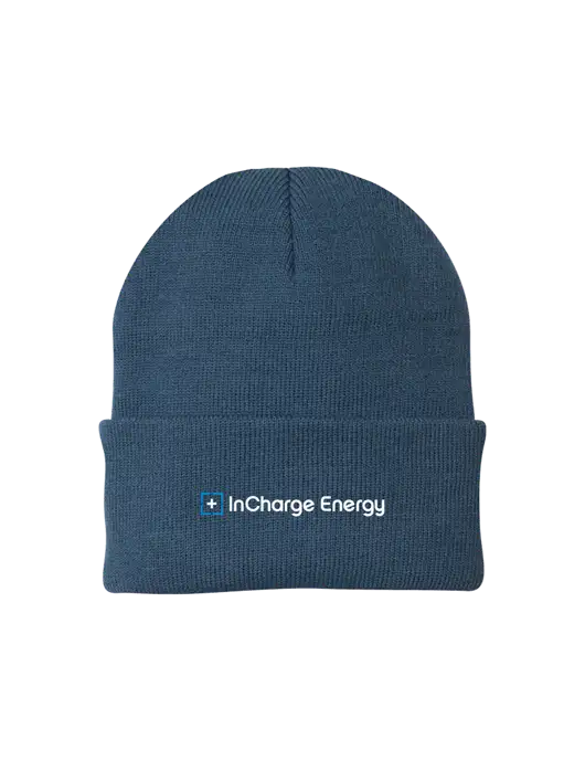 Dark Slate Knit Cap w/InCharge Logo