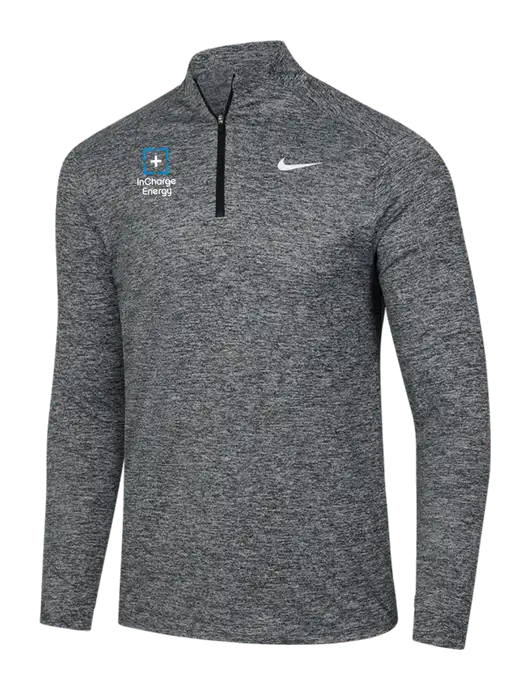 Nike Black Heather Dri-FIT Element 1/2-Zip Pullover w/InCharge Logo