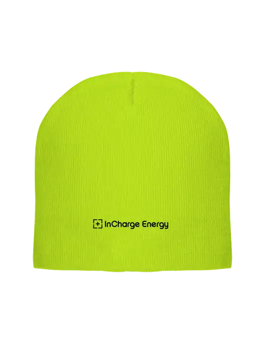 Safety Yellow Element Knit Beanie w/InCharge Logo