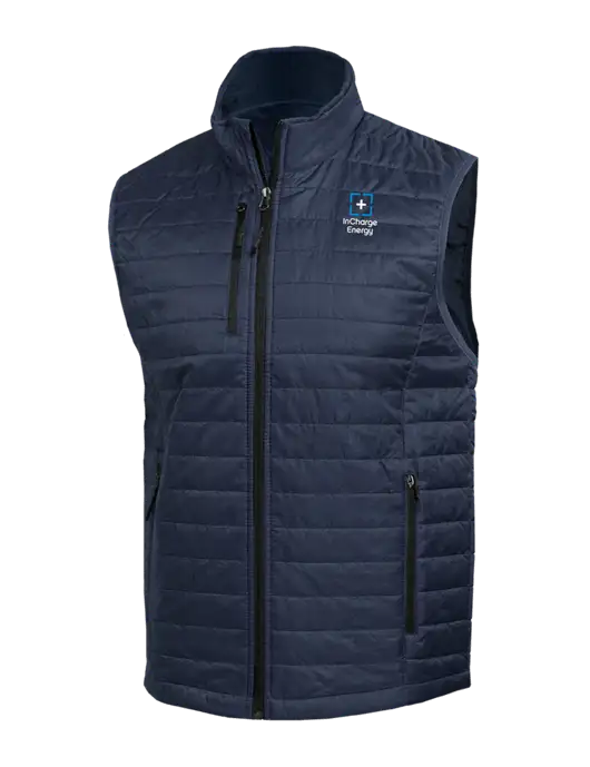 Packable Navy Puffy Vest w/InCharge Logo