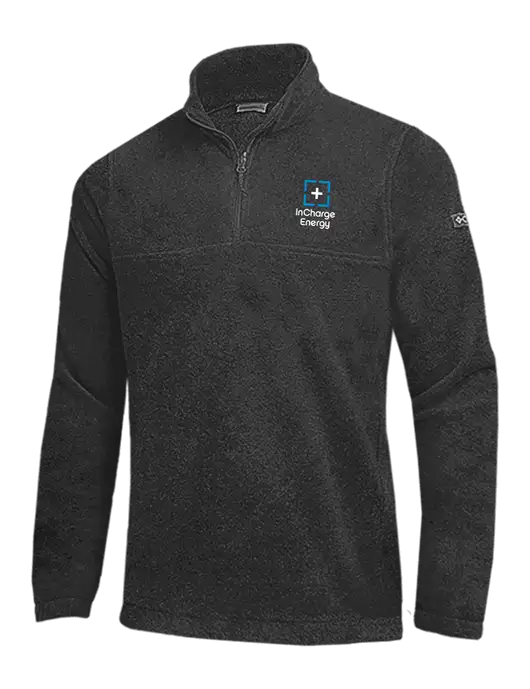Columbia Charcoal Heather Steens Mountain Fleece 1/2 Zip Pullover w/InCharge Logo