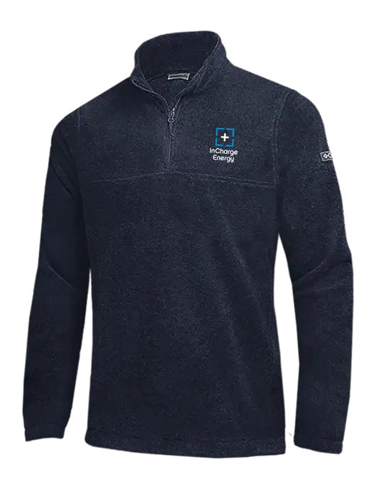 Columbia Navy Steens Mountain Fleece 1/2 Zip Pullover w/InCharge Logo