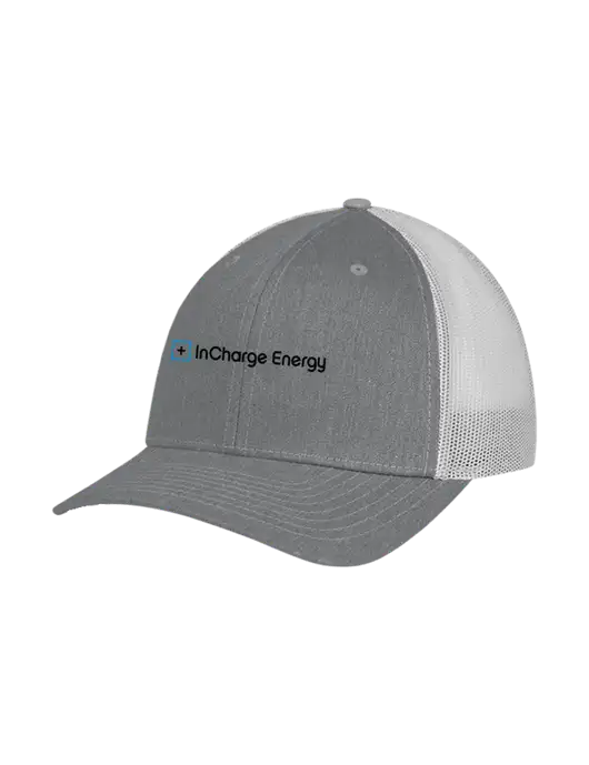 Richardson Adjustable Snapback Original 112 Trucker Cap Heather Grey w/Light Grey Mesh w/InCharge Logo