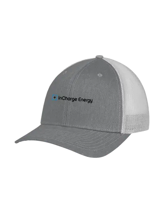 Richardson Adjustable Snapback Original 112 Trucker Cap Heather Grey w/Light Grey Mesh w/InCharge Logo