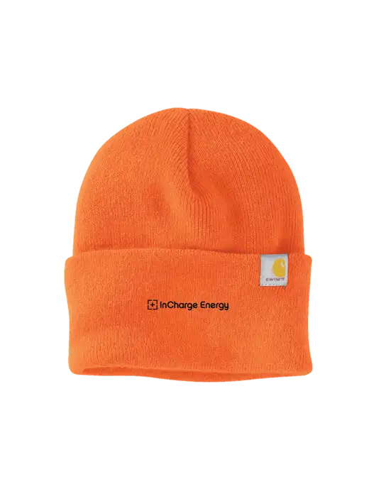 Carhartt Orange Watch Cap 2.0 w/InCharge Logo