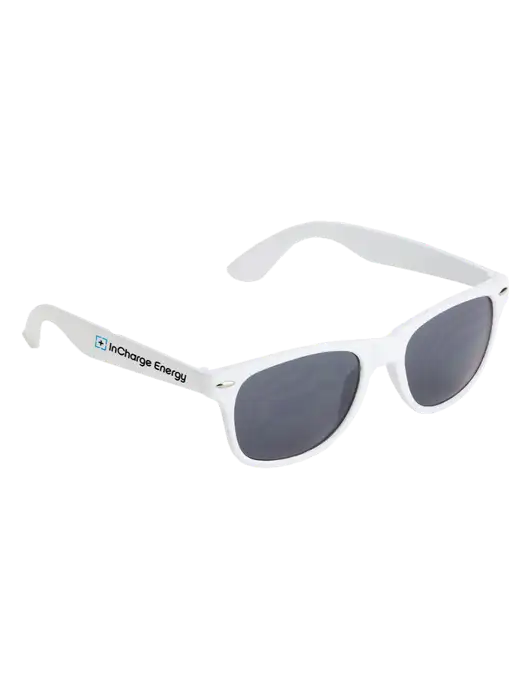 Daytona White Sunglasses w/InCharge Logo