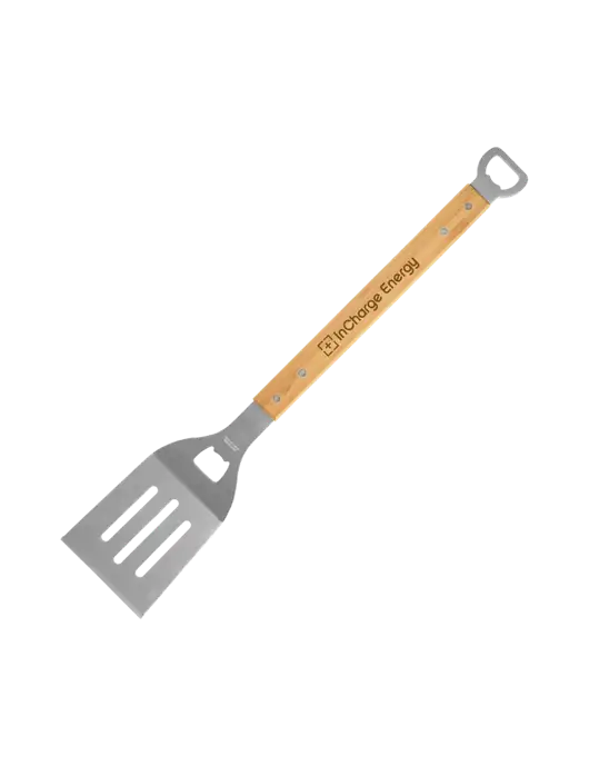 Bamboo BBQ Spatula w/InCharge Logo