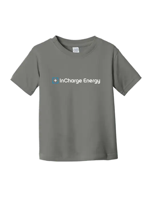 Rabbit Skins Charcoal Toddler Fine Jersey Tee w/InCharge Logo