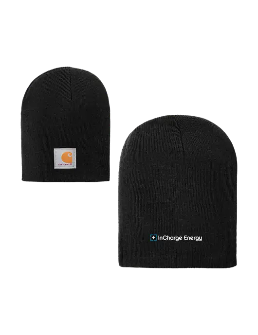 Carhartt Black Acrylic Knit Hat w/InCharge Logo