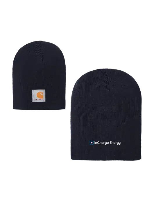 Carhartt Dark Navy Acrylic Knit Hat w/InCharge Logo