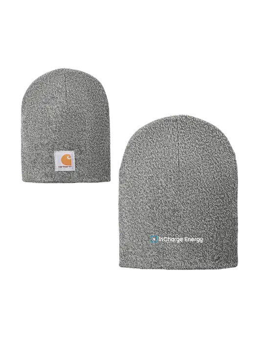 Carhartt Medium Grey Heather Acrylic Knit Hat w/InCharge Logo