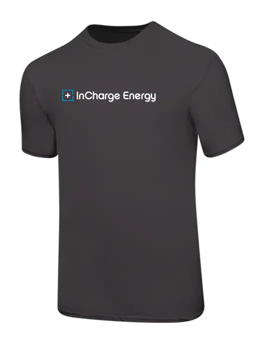 Ring Spun Charcoal 4.5 oz T-Shirt w/InCharge Logo