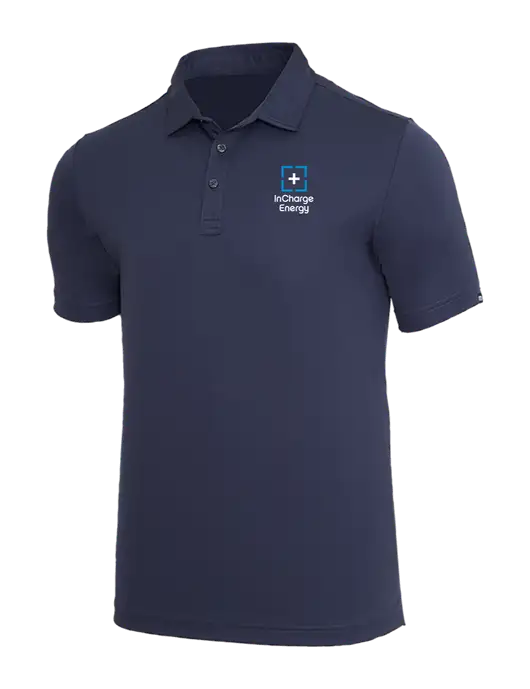 TravisMathew Navy Coto Performance Polo w/InCharge Logo